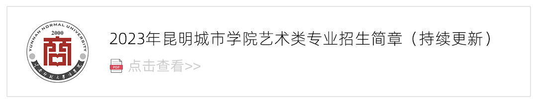 2023昆明城市学院艺术类招生简章,艺考招生简章,2023校考招生简章