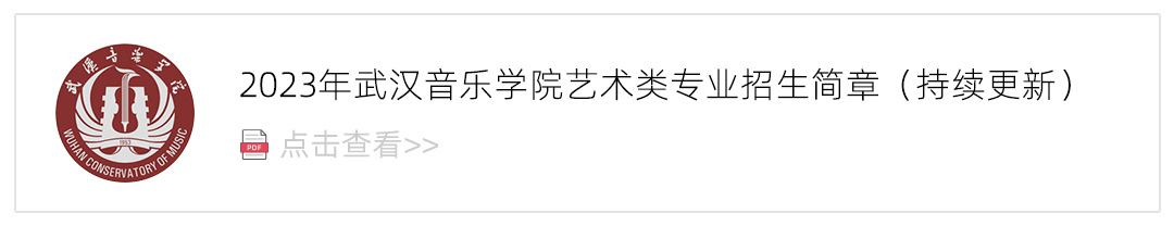 2023武汉音乐学院艺术类招生简章,艺考招生简章,2023校考招生简章