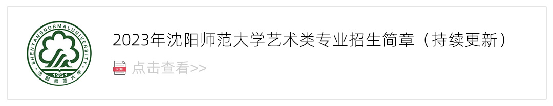 2023沈阳师范大学艺术类招生简章,艺考招生简章,2023校考招生简章