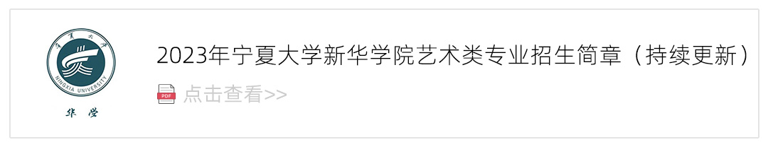 2023宁夏大学新华学院艺术类招生简章,艺考招生简章,2023校考招生简章