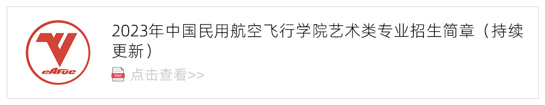 2023中国民用航空飞行学院艺术类招生简章,艺考招生简章,2023校考招生简章