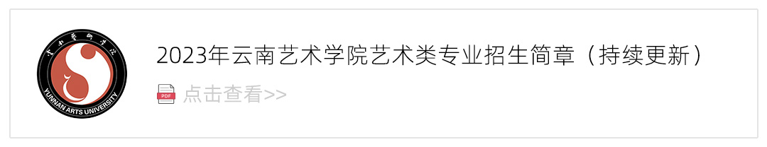 2023云南艺术学院艺术类招生简章,艺考招生简章,2023校考招生简章